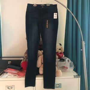 Dark Blue Jeans! Super comfortable and super cute!